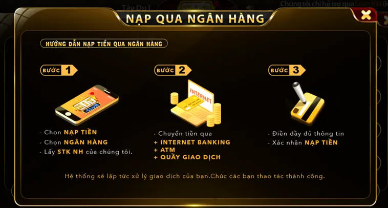 Hướng Dẫn Nạp Tiền HitClub Qua Ngân Hàng Với Nhiều Ưu Đãi Khủng